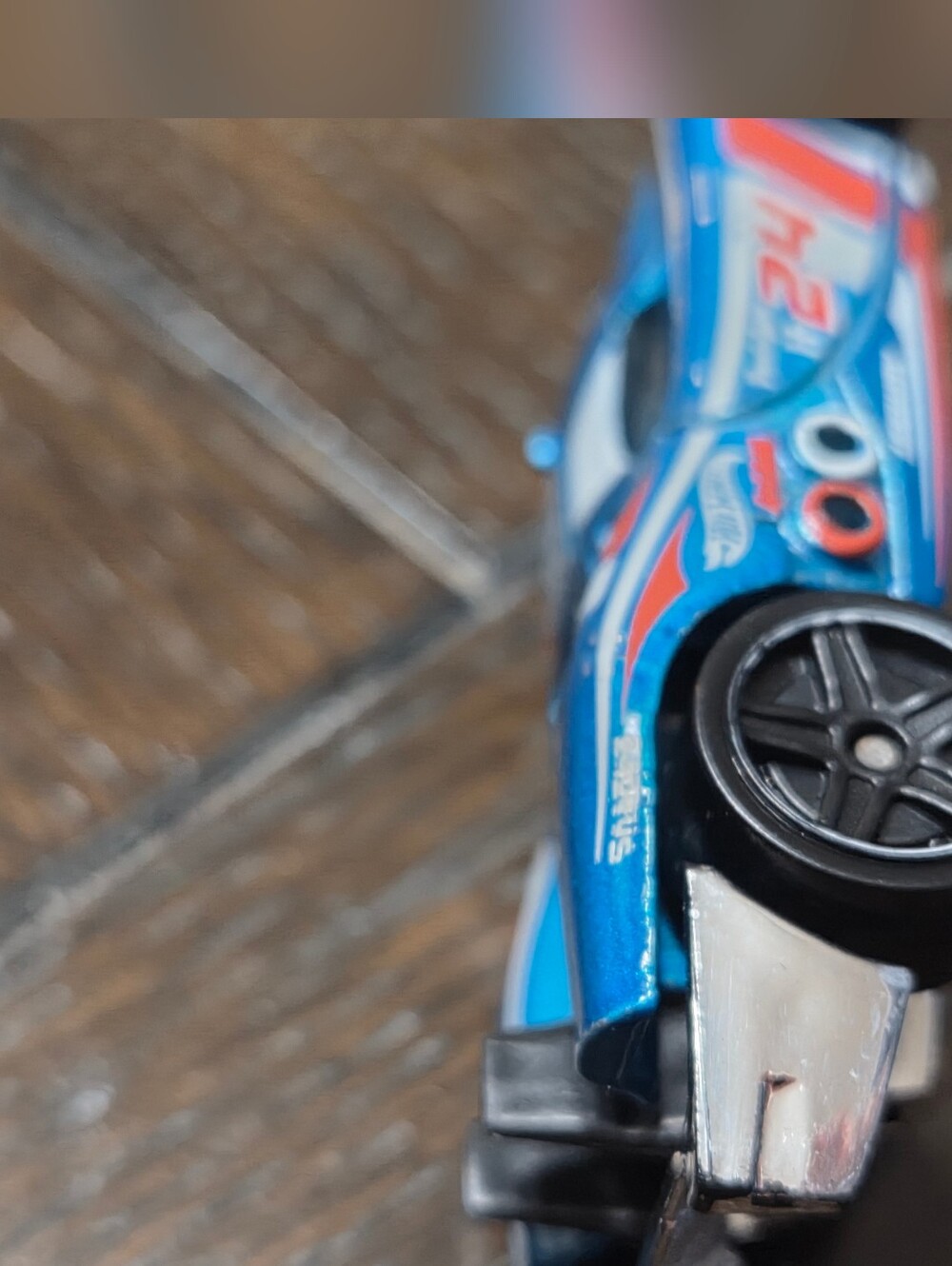 2007 Mattel Hotwheels 1186 Prototype H 24 1/64 Diecast Car Toy metallic blue - Picture 10 of 16